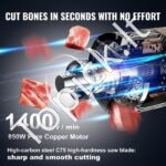 Komercinė kaulų pjovimo mašina – 850 W - Image 2