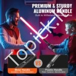 Šviesos kardas su 14 RGB spalvų ir 6 garso efektais, 78 cm ilgio | Įkraunamas, su aliuminio rankena ir judesio valdymu - Image 4