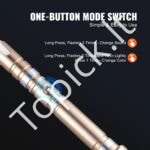 Šviesos kardas su 12 RGB spalvų ir 16 garso efektų, 1117 mm ilgio | Įkraunamas, su aliuminio rankena ir judesio valdymu - Image 5