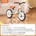 Vaikiškas balansinis dviratis 1–5 m. vaikams - 860x465x510mm - Image 3