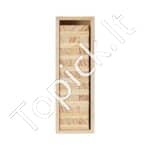Medinis kaladėlių bokštas ir Domino žaidimas – 54 blokelių - Image 9
