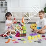 181 dalių Magnetinių Kaladėlių Rinkinys Vaikams | Kūrybiškas ir Lavinantis Žaislas su Spalvingomis Formomis - Image 7