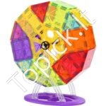 181 dalių Magnetinių Kaladėlių Rinkinys Vaikams | Kūrybiškas ir Lavinantis Žaislas su Spalvingomis Formomis - Image 8