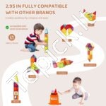 Magnetinių konstruktoriaus blokelių rinkinys vaikams – 55 dalių - Image 4