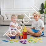 Magnetinių konstruktoriaus blokelių rinkinys vaikams – 55 dalių - Image 7