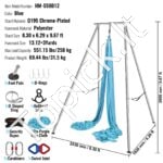 Aerial jogos hamakas su stovu – oro jogos rinkinys 12 x 2,6 m - Image 6