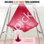 Aerial jogos hamakas su stovu – raudonas oro jogos rinkinys 6 x 2,6 m - Image 3