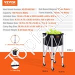 Teniso kamuoliukų surinkimo vežimėlis iki 180 kamuoliukų - Image 6