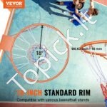 Krepšinio lankas su tinkleliu – 48,3 cm, sieninis montavimas, vidaus ir lauko naudojimui - Image 8