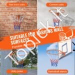 Krepšinio lankas su tinkleliu – 48,3 cm, sieninis montavimas, vidaus ir lauko naudojimui - Image 4