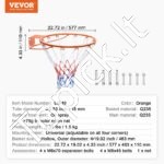 Krepšinio lankas su tinkleliu – 48,3 cm, sieninis montavimas, vidaus ir lauko naudojimui - Image 3