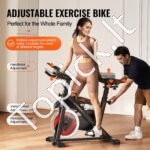 Stacionarus dviratis su magnetiniu pasipriešinimu – reguliuojamas sėdynės ir vairo aukštis, tvirtas plieninis rėmas, tylus diržas, LCD ekranas – treniruotėms namuose - Image 4