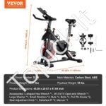 Stacionarus dviratis su magnetiniu pasipriešinimu – reguliuojamas sėdynės ir vairo aukštis, tvirtas plieninis rėmas, tylus diržas, LCD ekranas – treniruotėms namuose - Image 3