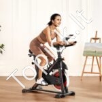 Stacionarus dviratis su magnetiniu pasipriešinimu – reguliuojamas sėdynės ir vairo aukštis, tvirtas plieninis rėmas, tylus diržas, LCD ekranas – treniruotėms namuose - Image 2