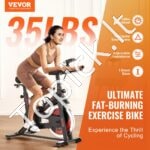 Stacionarus dviratis su LCD ekranu – reguliuojamas pasipriešinimas, patogus sėdynės ir vairo aukščio reguliavimas, treniruotėms namuose - Image 8