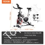 Stacionarus dviratis su LCD ekranu – reguliuojamas pasipriešinimas, patogus sėdynės ir vairo aukščio reguliavimas, treniruotėms namuose - Image 3