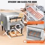 Komercinis pramoninis tosteris su konvejeriu, 150–450 riekelių/val - Image 2