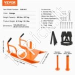 Svorio treniruočių rogės su rankena – traukimo ir stūmimo jėgos treniruoklis iš plieno, tinka 25 mm ir 50 mm svorio diskais - Image 3