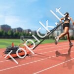 Svorio treniruočių rogės su rankena – traukimo ir stūmimo jėgos treniruoklis iš plieno, tinka 25 mm ir 50 mm svorio diskais - Image 2