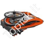 Dvivietė vaikiška dviračio priekaba 54 kg – 2-in-1 vežimėlis su stumimo funkcija, sulankstomas, su universaliu tvirtinimu - Image 9