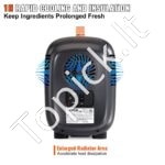 Mini šaldytuvas 2 in 1 - 4L, aušinimas ir šildymas, užrakinamas, juodas - Image 6