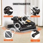 Mini stepperis su sukimąsiais judesiais ir pasipriešinimo juostomis – kompaktiškas treniruoklis namams ir biurui (150 kg) - Image 6