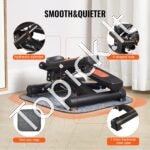 Mini stepperis su sukamaisiais judesiais ir pasipriešinimo juostomis – kompaktiškas treniruoklis namams ir biurui (150 kg) - Image 6