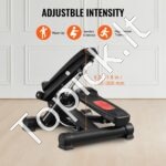 Mini stepperis su sukamaisiais judesiais ir pasipriešinimo juostomis – kompaktiškas treniruoklis namams ir biurui (150 kg) - Image 4