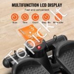 Mini stepperis su LCD ekranu – kompaktiškas treniruoklis namams ir biurui (150 kg) - Image 5