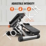 Mini stepperis su pasipriešinimo juostomis – kompaktiškas treniruoklis namams ir biurui - Image 3