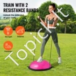 66 cm gimnastikos kamuolys – rožinis - Image 2