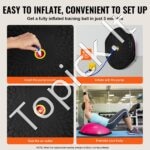 66 cm gimnastikos kamuolys – rožinis - Image 4