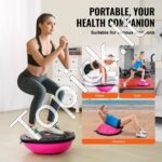 66 cm gimnastikos kamuolys – rožinis - Image 5