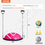 66 cm gimnastikos kamuolys – rožinis - Image 6