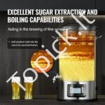 Nerūdijančio plieno alaus virimo įrenginys – 35 L - Image 2