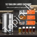 Nerūdijančio plieno alaus virimo įrenginys – 35 L - Image 5