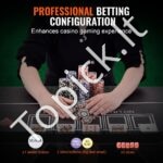 500 vienetų pokerio rinkinys su lagaminu 🎲 Profesionalus kazino rinkinys 9–10 žaidėjų – kortos, žetonai, kauliukai, mygtukai - Image 5