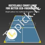 Pickleball rinkinys su tinklu 6720x730x945 mm - Image 4