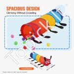 Vaikiškas Spalvingas Žaidimų Tunelis Vikšriukas - Image 2