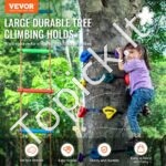 Ninja medžio laipiojimo rinkinys vaikams | 12 laipiojimo rankenų + 6 tvirtinimo diržai + kopėčios | Aktyvus lauko žaidimas - Image 8