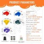 Ninja medžio laipiojimo rinkinys vaikams | 12 laipiojimo rankenų + 6 tvirtinimo diržai + kopėčios | Aktyvus lauko žaidimas - Image 3