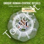 Pripučiamas „Bumper Ball“ 1,2 m – skaidrus Zorb kamuolys burbuliniam futbolui ir aktyviems lauko žaidimams - Image 3