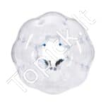 Pripučiamas „Bumper Ball“ 1,2 m – skaidrus Zorb kamuolys burbuliniam futbolui ir aktyviems lauko žaidimams - Image 8