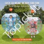 Pripučiamų „Bumper Ball“ kamuolių rinkinys 2 vnt. – 1,2 × 1,03 m ( burbulinis kamuolys ) - Image 2