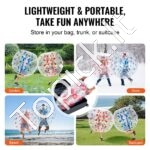 Pripučiamų „Bumper Ball“ kamuolių rinkinys 2 vnt. – 1,2 × 1,03 m ( burbulinis kamuolys ) - Image 5