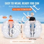 Pripučiamų „Bumper Ball“ kamuolių rinkinys 2 vnt. (1,2 m) – 0,8 mm - Image 2