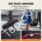 Golfo krepšys su ratukais – sportinė golfo lazdų kelioninė kuprinė su skyriais ir vežimėlio sistema - Image 5