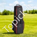 Golfo krepšys su ratukais – sportinė golfo lazdų kelioninė kuprinė su skyriais ir vežimėlio sistema - Image 7