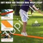 Ninja kliūčių trasa vaikams – Slackline rinkinys su 10 kliūčių, 2 x 15,24 m linijos, iki 226 kg apkrova, lauko žaidimų trasa vaikams ir šeimai - Image 3