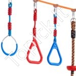 Ninja kliūčių trasa su 14 kliūčių – Slackline rinkinys vaikams 2 x 18,29 m, iki 226 kg apkrova, lauko žaidimų sistema aktyviam sportui ir pramogoms kieme - Image 11